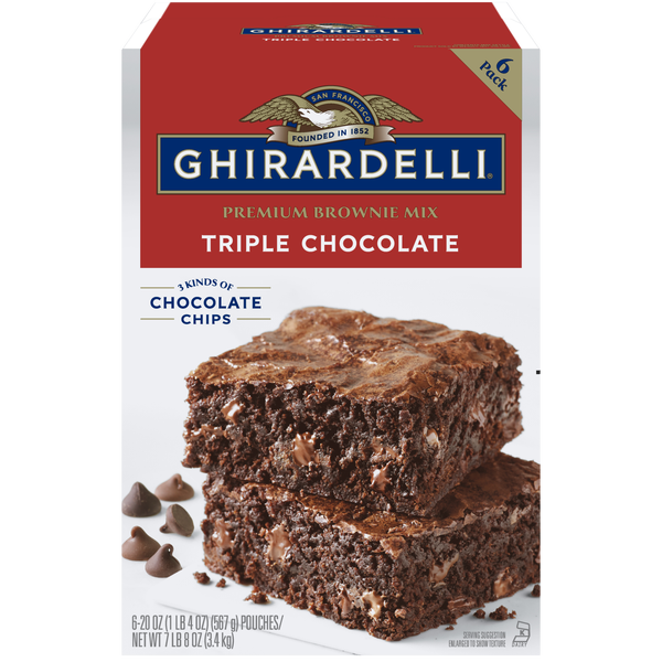 Ghirardelli Triple Chocolate Premium Brownie Mix, 7.5 lbs