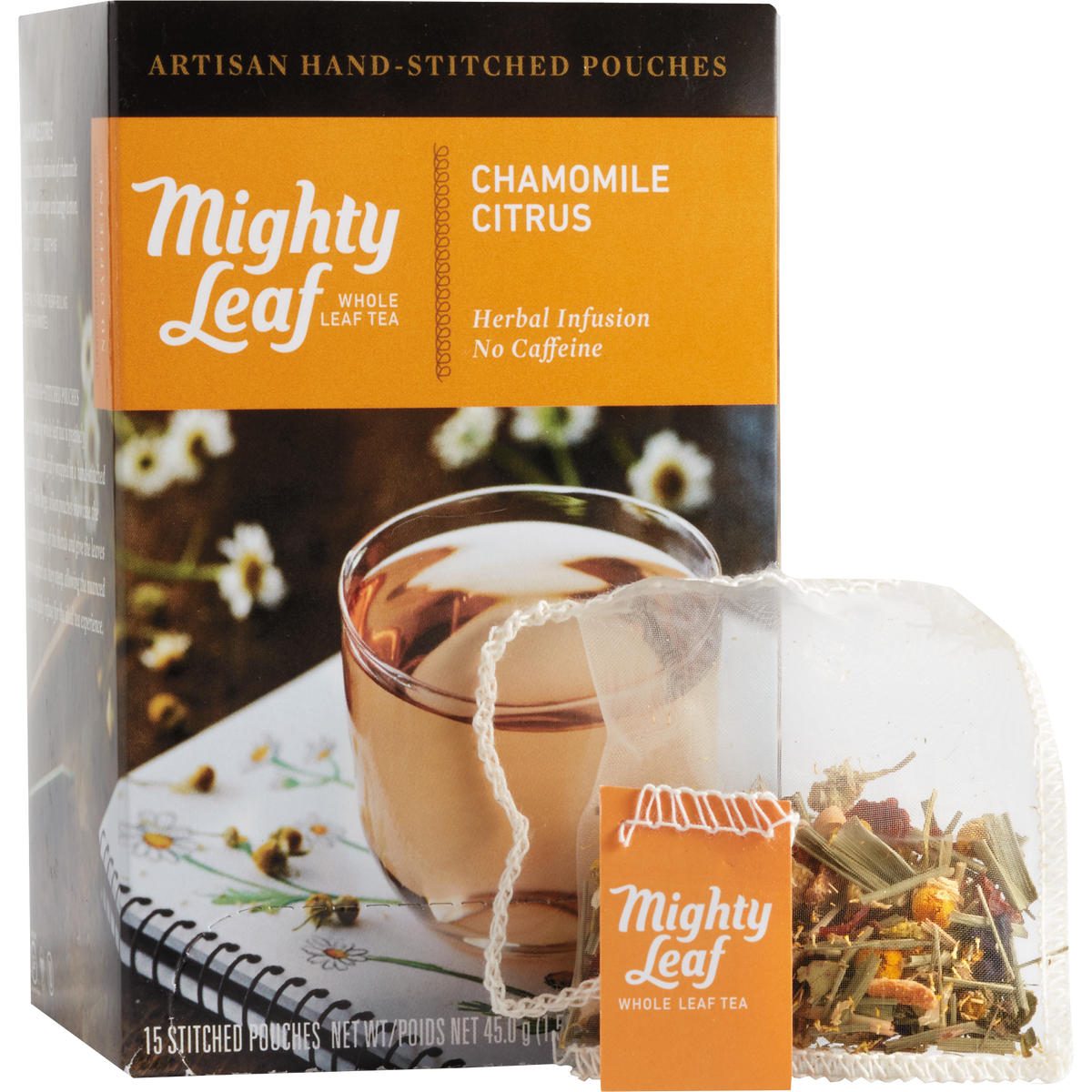 Mighty Leaf Tea, Chamomile Citrus, 15 Bags