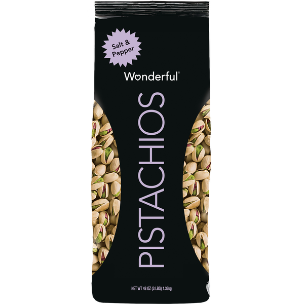 Wonderful Pistachios, Salt & Pepper, In-Shell, 3 lbs