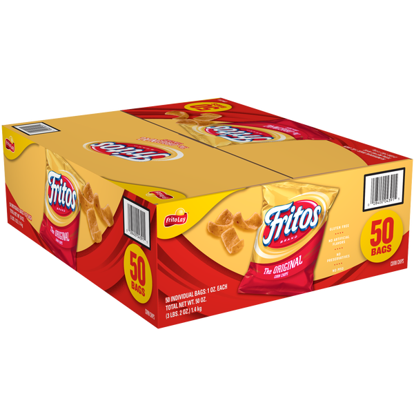 Fritos Corn Chips, Original, 1 oz, 50 ct