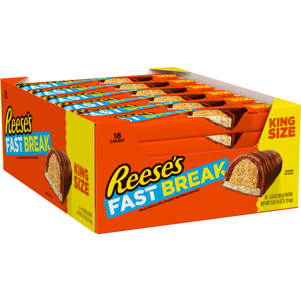 Reese's Fast Break, King Size, 3.5 oz, 18 ct