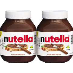 Nutella Hazelnut Spread with Cocoa, 33.5 oz, 2 ct