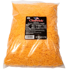 Cheswick Sharp Cheddar Cheese, Shredded, 5 lbs