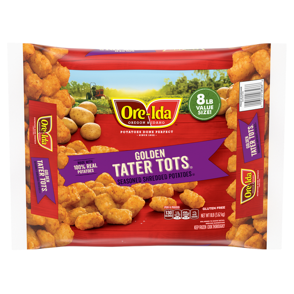 Ore-Ida Golden Tater Tots, 8 lbs