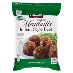 Kirkland Signature Meatballs, Italian Style Beef, 6 lbs