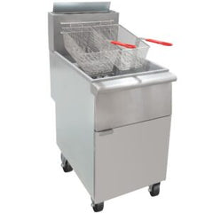 5O7O 5GF5-N-C Gas Fryer - (1) 70 lb Vat, Floor Model, Natural Gas