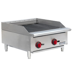 MoTak MBR24 24" Gas Charbroiler w/ Cast Iron Grates, Convertible