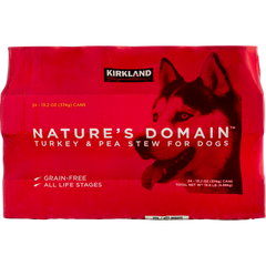 Kirkland Signature Nature's Domain Dog Food, Turkey & Pea Stew, 13.2 oz, 24 ct