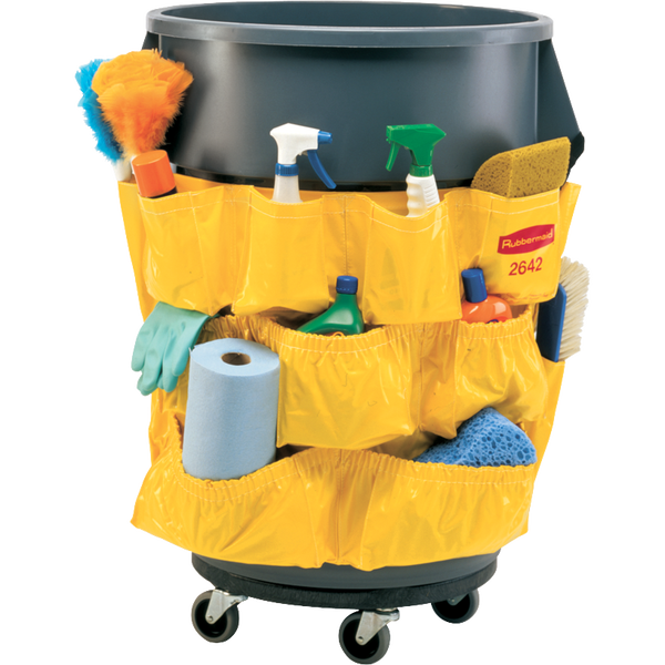 Rubbermaid Commercial BRUTE Caddy Bag, Yellow