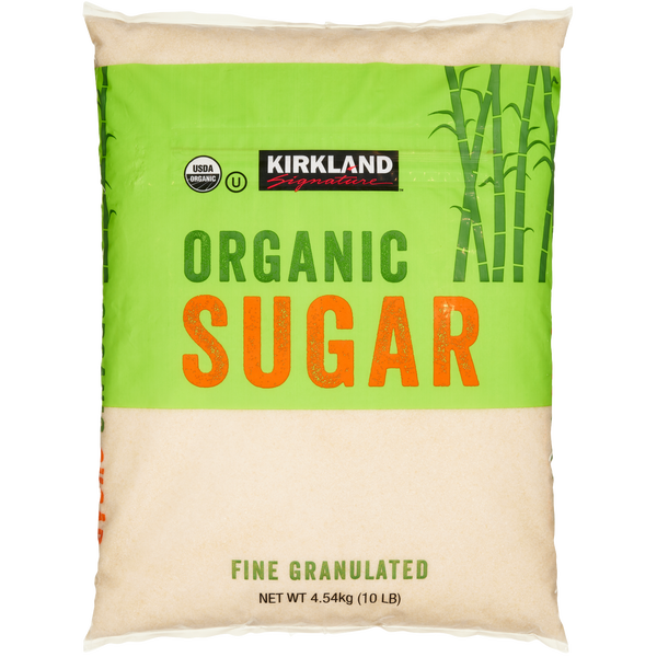 Kirkland Signature Organic Sugar, Fine Granulated, 10 lbs