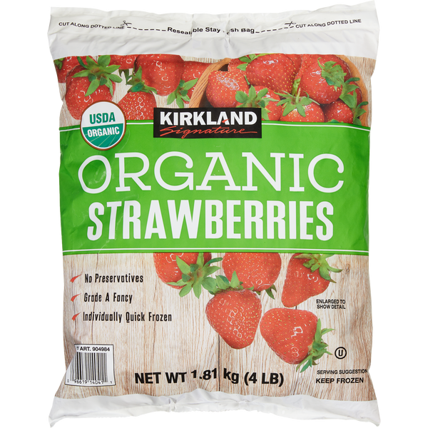 Kirkland Signature Organic Strawberries, 4 lbs