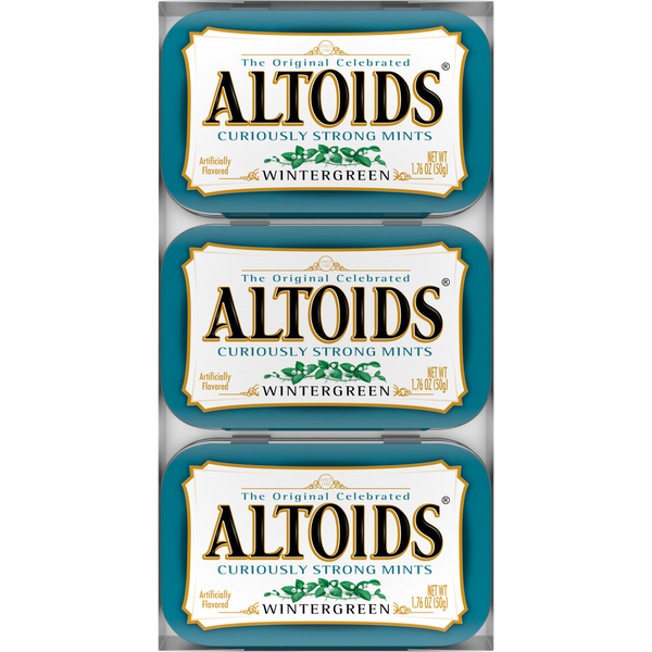 Altoids Breath Mints, Hard Spearmint Candy, 1.76 oz, 12 ct