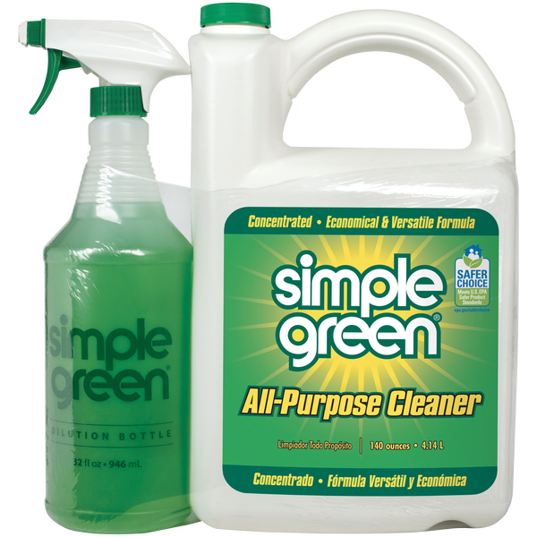 Simple Green All-Purpose Cleaner, Concentrated, 32 fl oz + 140 fl oz Refill