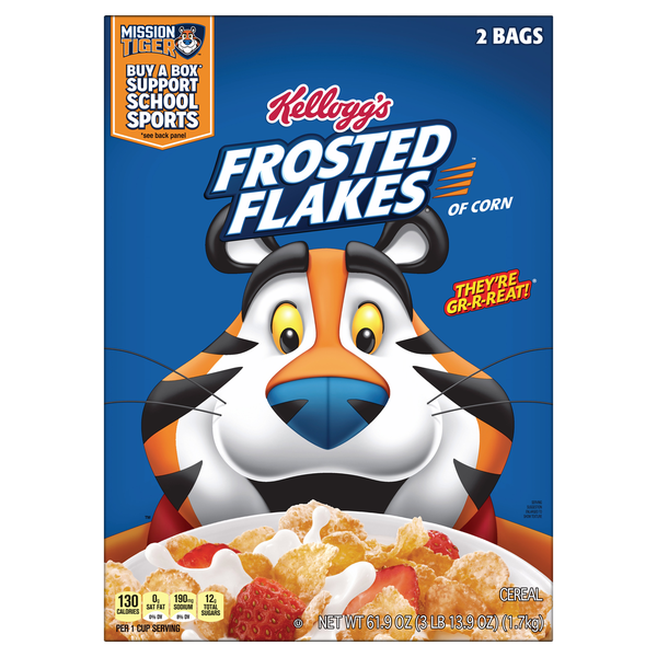 Kellogg's Frosted Flakes Cereal, 61.9 oz