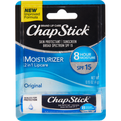 ChapStick Moisturizer Lip Balm, Original, 0.15 oz, 12 ct