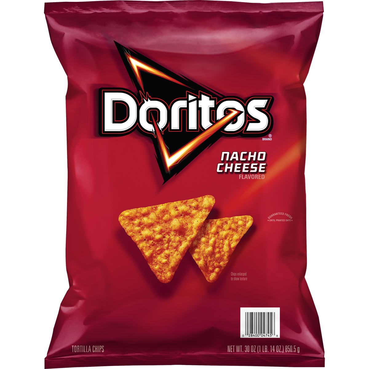 Doritos Tortilla Chips, Nacho Cheese, 30 oz