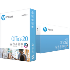 HP Office 20 Printer Paper, 92 Bright, 20 lb, White, 8-1/2" x 11", 10 Reams, 5000 Sheets