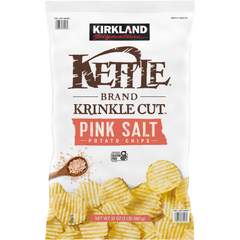 Kirkland Signature Krinkle Cut Kettle Chips, Himalayan Salt, 32 oz