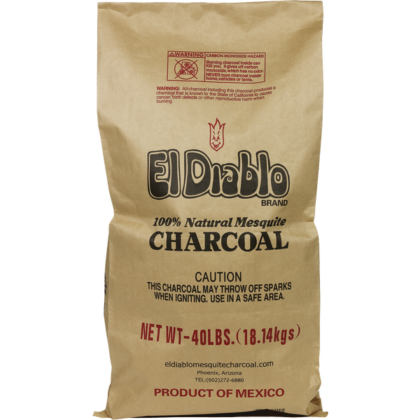 El Diablo Mesquite Charcoal, 40 lbs