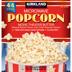 Kirkland Signature Microwave Popcorn, 3.3 oz, 44 ct