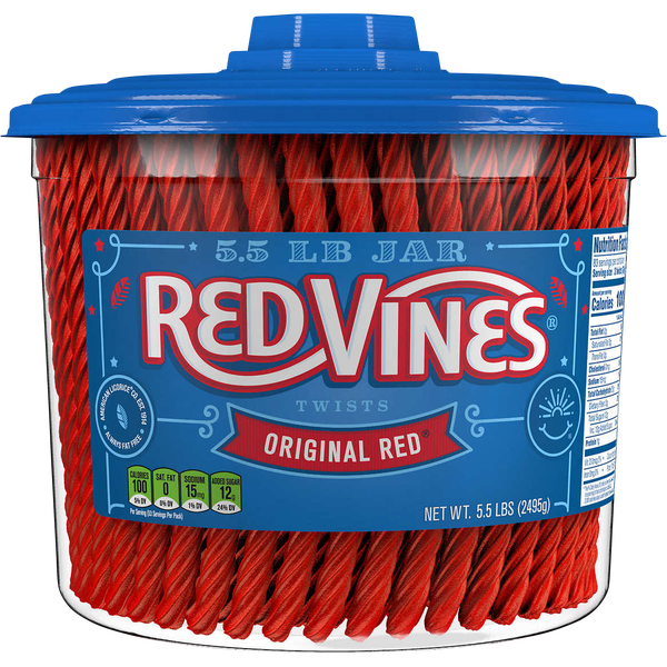 Red Vines Twists, Original Red Licorice Candy, 5.5 lbs