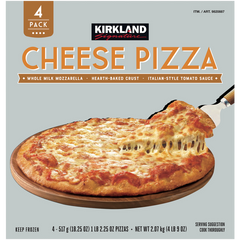 Kirkland Signature Cheese Pizza, 18.25 oz, 4 ct