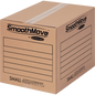 Bankers Box SmoothMove Moving/Storage Box, No Lid, Small, Kraft, 20 ct