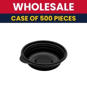 D&W Fine Pack 6 oz Cruiser Bowl - Polypropylene, Black - Case of 500