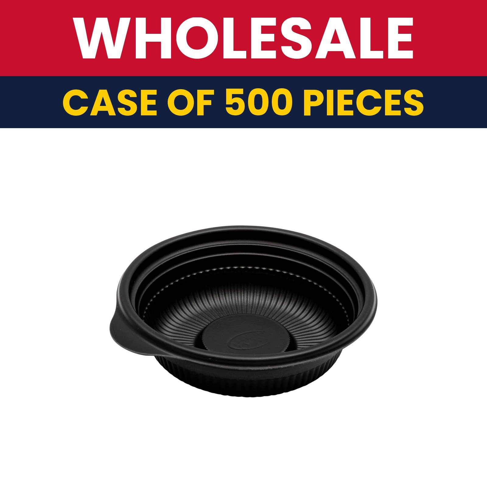 D&W Fine Pack 6 oz Cruiser Bowl - Polypropylene, Black - Case of 500