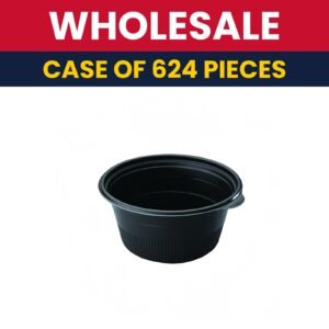 D&W Fine Pack 22 oz Cruiser Bowl - Polypropylene, Black  - Case of 624