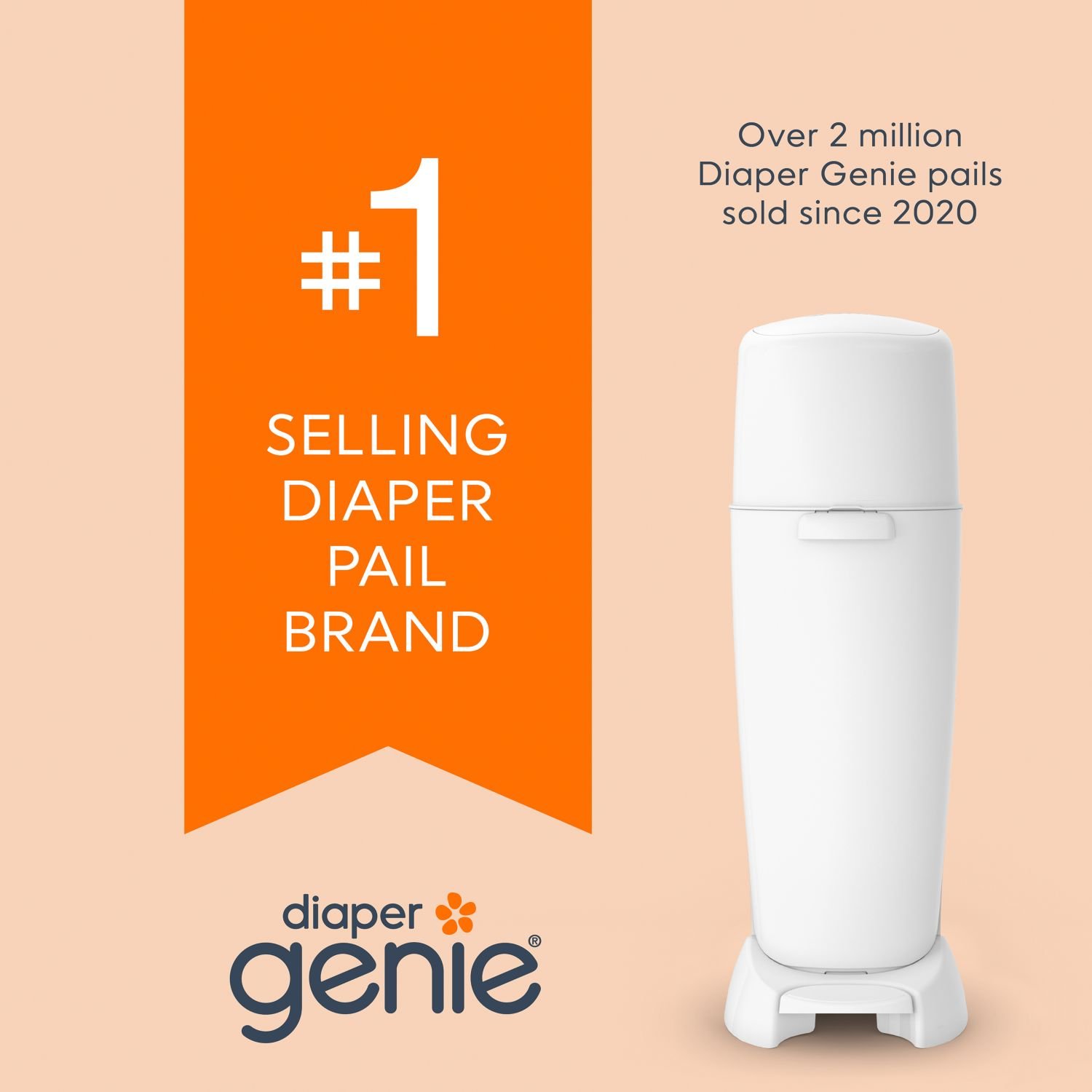 Diaper Genie Clean Laundry Scent Refill, 4 Refills, 1.22 lb, White and Gray Package - Image 7