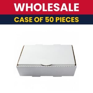 AmerCareRoyal Half Pan Catering Box - 13" x 10 7/8", White  - Case of 50