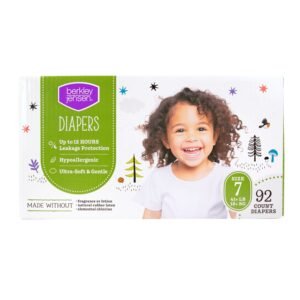 Berkley Jensen Diapers, Size 7, 100 Count, 7.1 lb, White Box, White Diapers