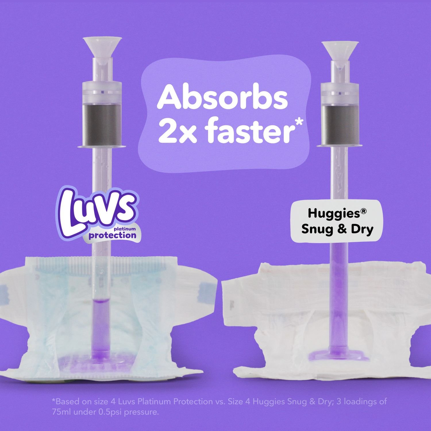 Luvs Platinum Protection Baby Diapers, Size 5, 172 Count, 12.43 lb, Purple Box, White Diapers - Image 7