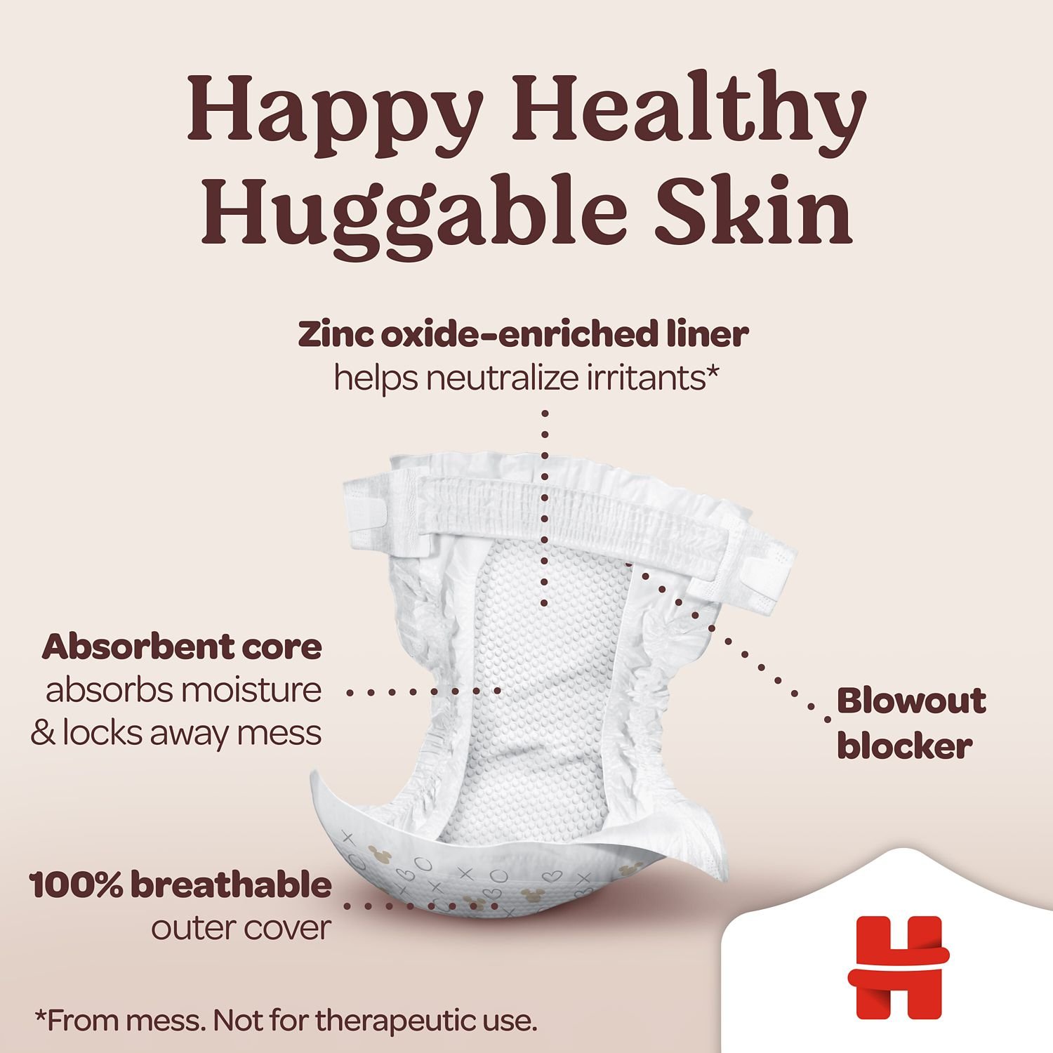 Huggies Skin Essentials Baby Diapers, Size 5, 112 Count, 11 lb, White and Red Box, White Diapers - Image 7