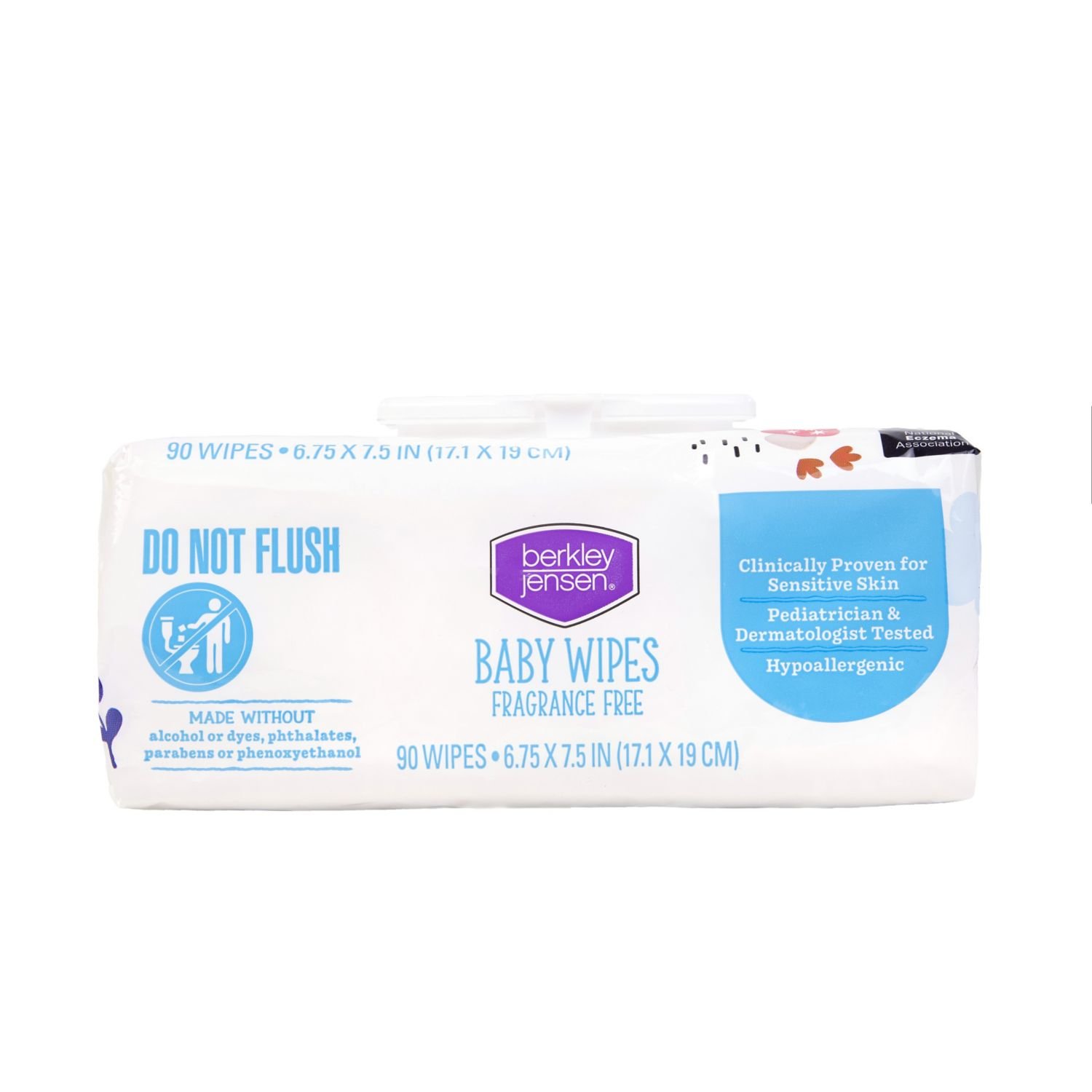 Berkley Jensen Baby Wipes - Fragrance Free, 12 Packs, 1,080 Count, 17.7 lb, White and Blue Package, White Wipes - Image 4