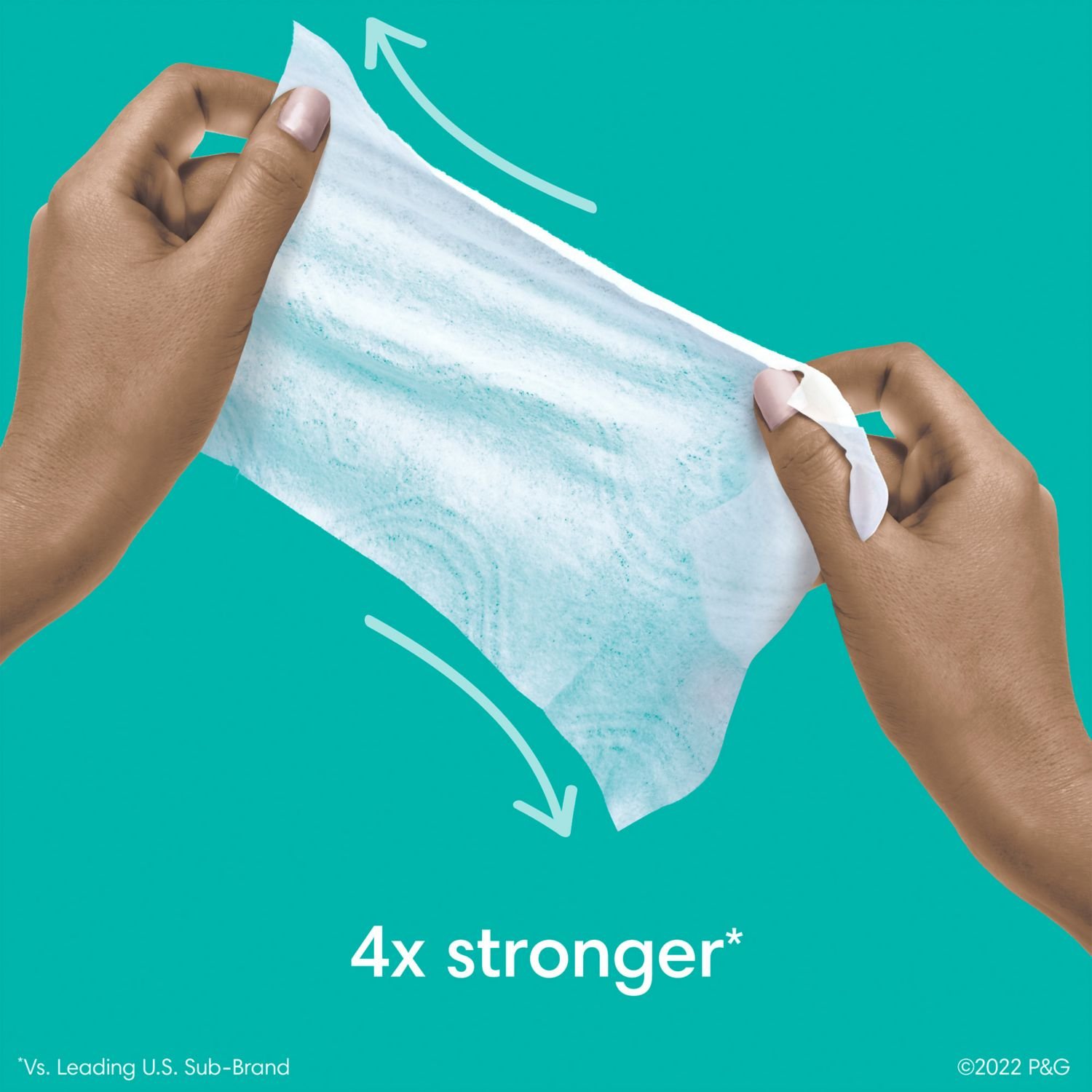Pampers Baby Clean Wipes - Fresh Scent, 15 Packs, 1,200 Count, 18.06 lb, Teal Package, White Wipes - Image 9