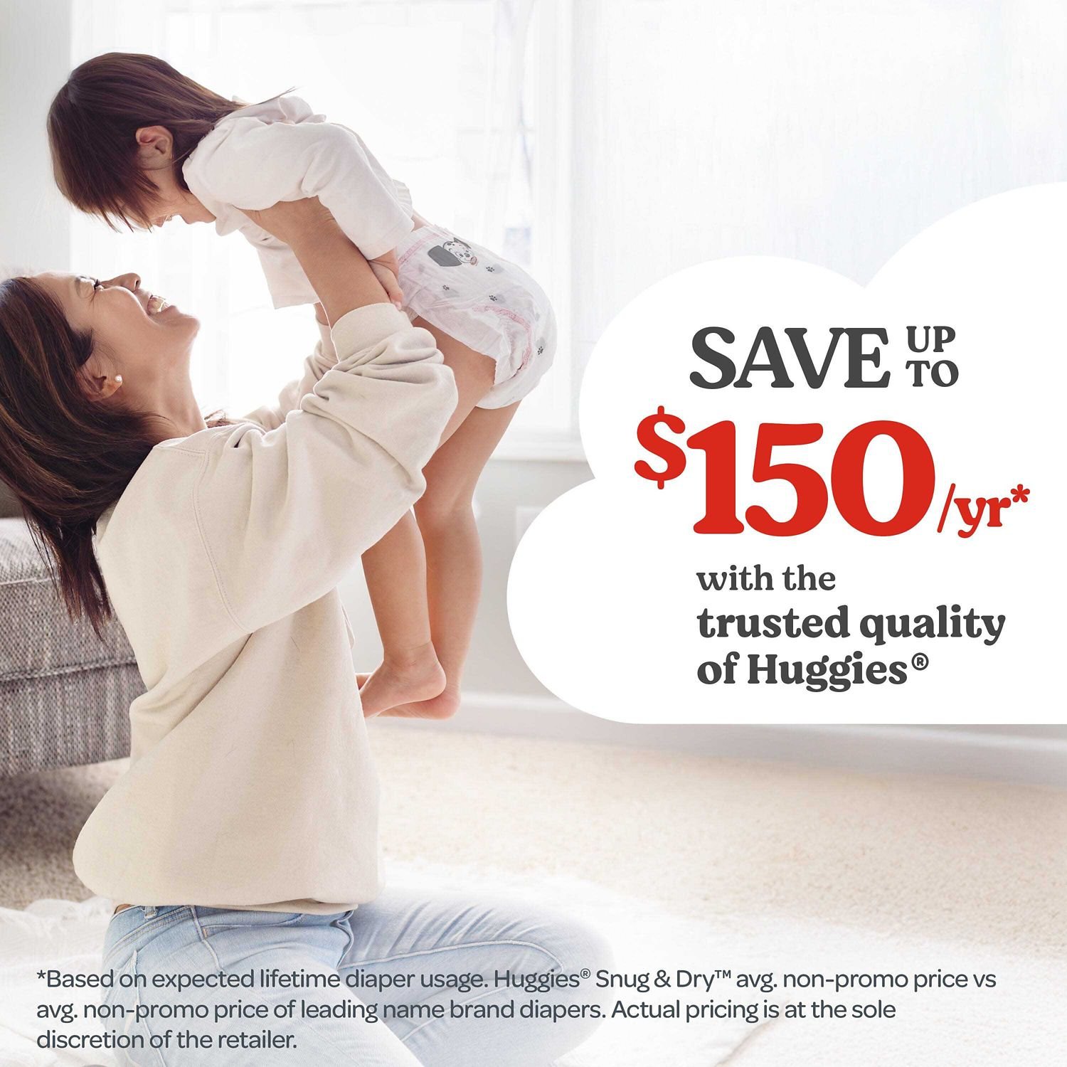 Huggies Snug & Dry Baby Diapers, Size 5, 186 Count, 17 lb, Blue Box, White Diapers - Image 6