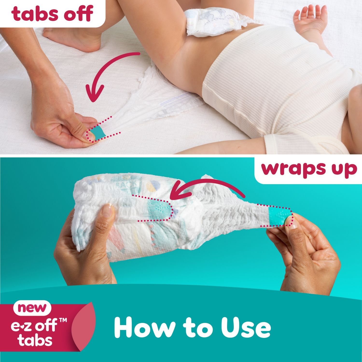 Pampers Cruisers 360 Pull-On Diapers, Size 7, 84 Count, 8.23 lb, Teal Box, White Diapers - Image 4