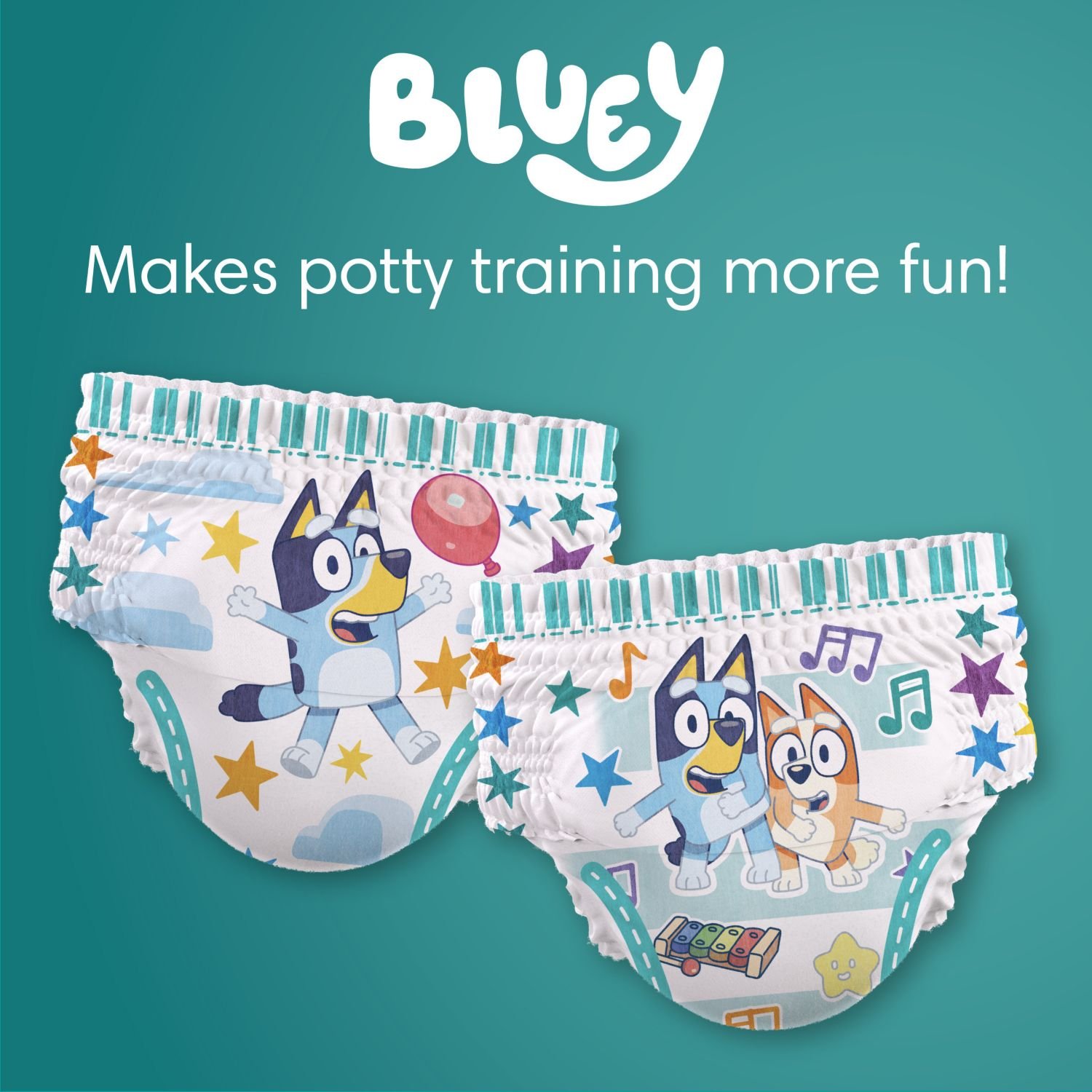 Pampers Easy Ups Ultra Training Pants, Unisex, Size 5T-6T, 86 Count, 8.01 lb, Teal Box, White Training Pants - Image 5