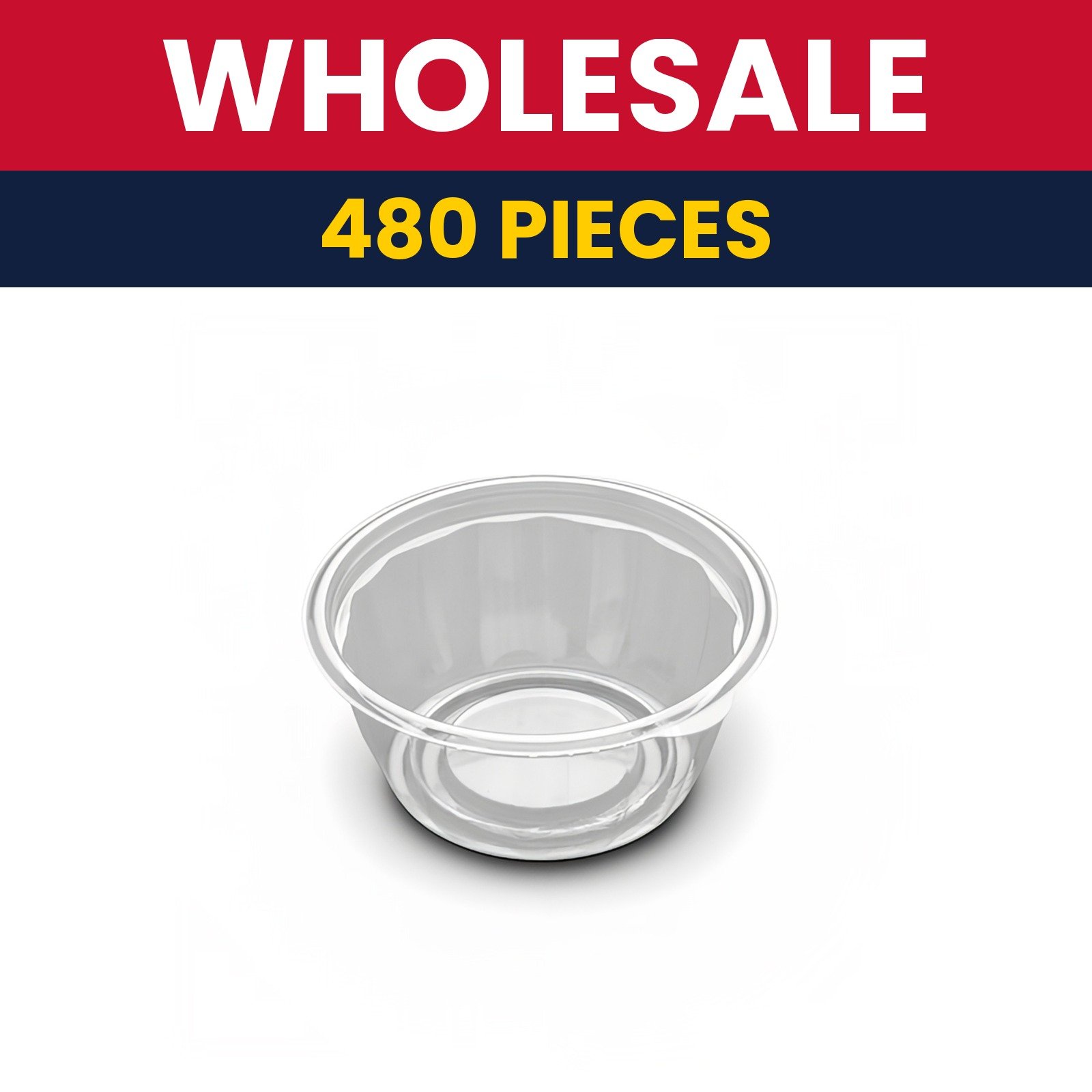D&W Fine Pack 16 oz Bowl - PET, Clear - 480 Count
