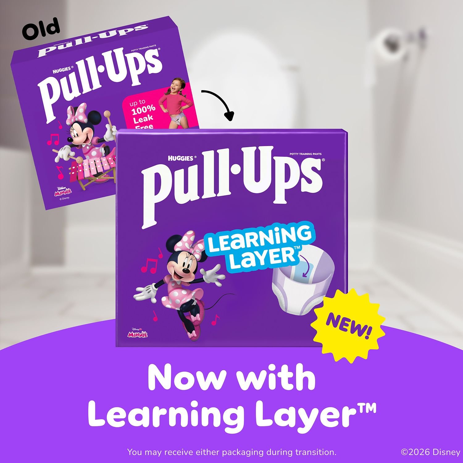 Pull-Ups Girls' Potty Training Pants, Size 3T-4T, 116 Count, 12.71 lb, Pink Box, White Training Pants - Image 7