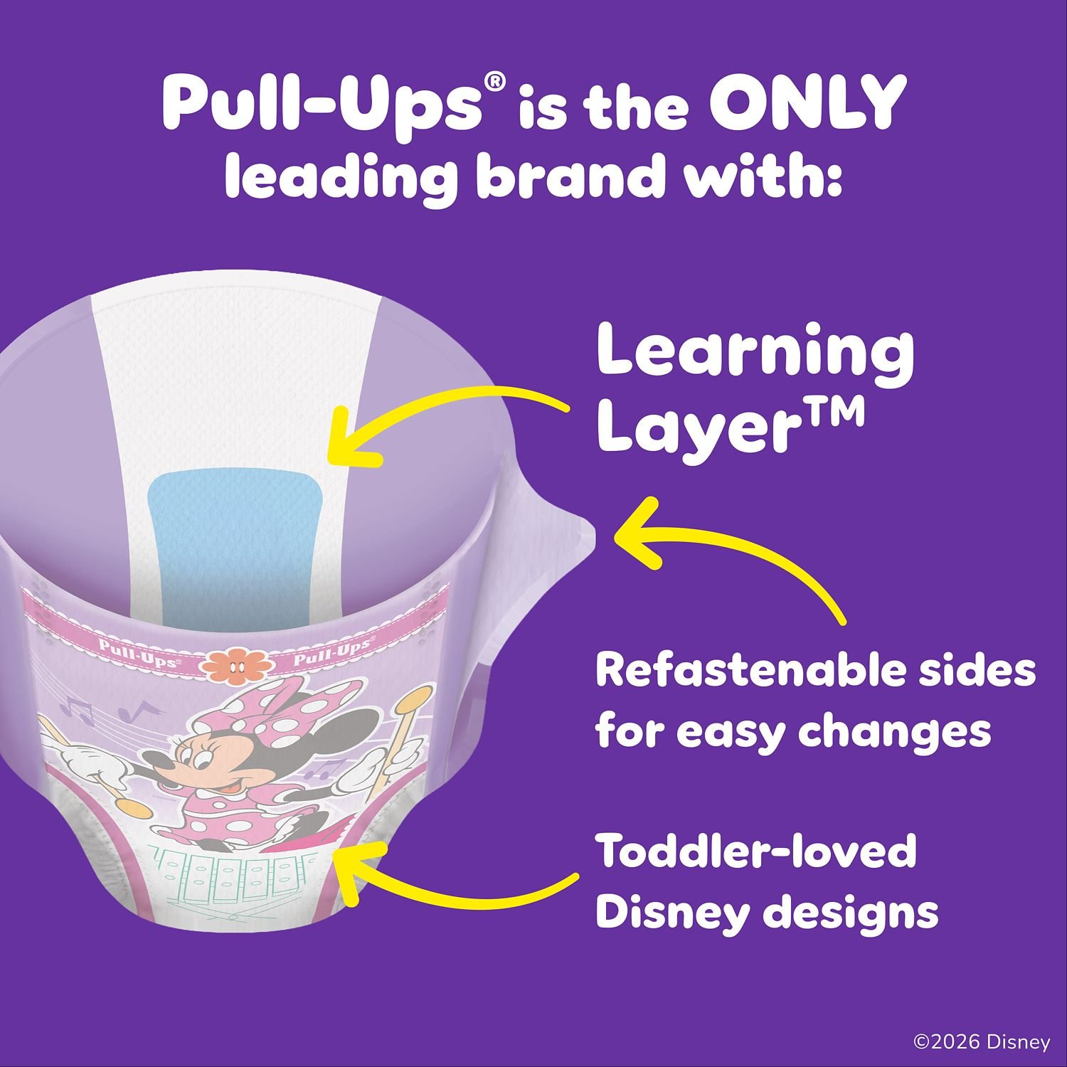 Pull-Ups Girls' Potty Training Pants, Size 3T-4T, 116 Count, 12.71 lb, Pink Box, White Training Pants - Image 10
