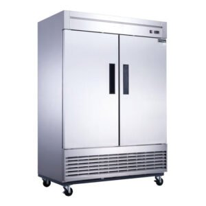 Dukers, Double Door Reach In Refrigerator, Bottom Mount Compressor