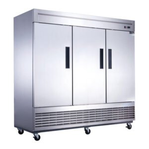 Dukers, Three Door Reach In Freezer, Bottom Mount Compressor