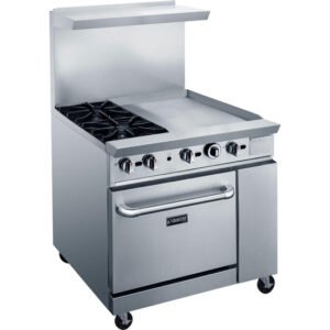 Dukers, 36" Mix Top Gas Oven Range