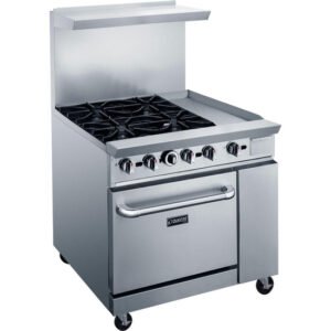Dukers, 36" Mix Top Gas Oven Range