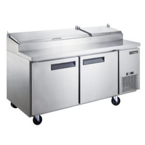 Dukers, Double Door Pizza Prep Station Refrigerator