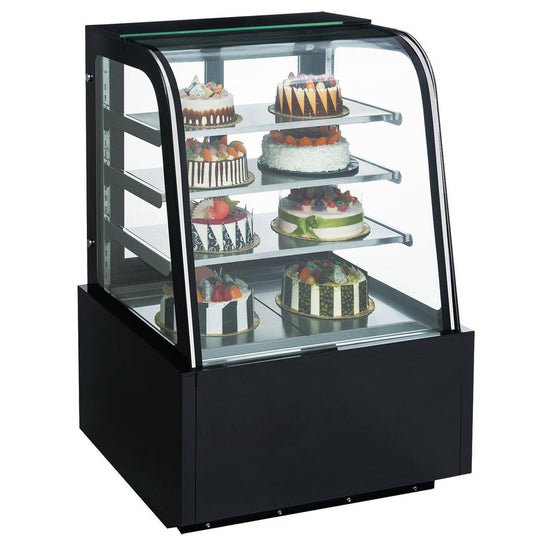 Dukers, 36" Cake Cooler with Curved Glass